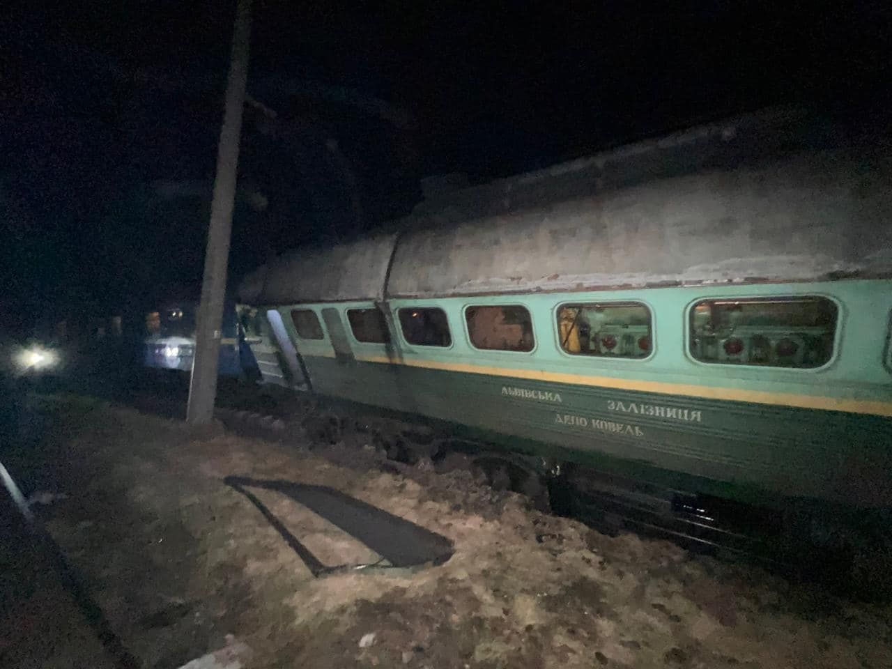 Уночі 19 лютого зійшов із рейок поїзд «Київ — Варшава»: розпочали розслідування