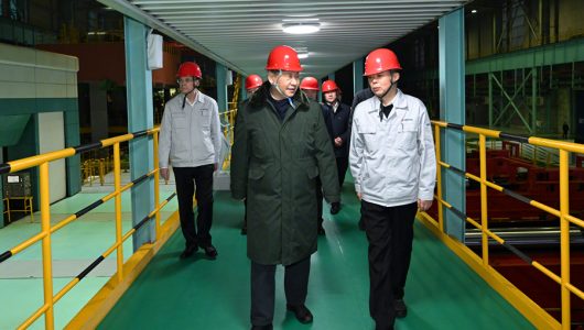Сі Цзіньпін проінспектував завод із виробництва сталі холодного прокату на північному сході Китаю