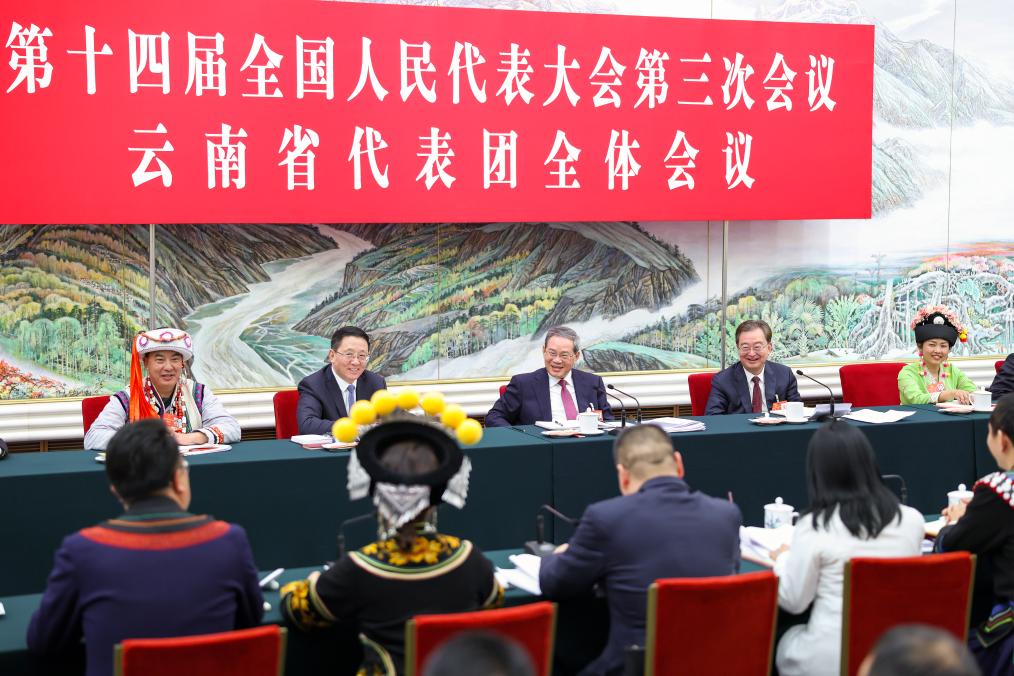 Керівники Китаю взяли участь у групових обговореннях на 3-ї сесії ВЗНП 14-го скликання