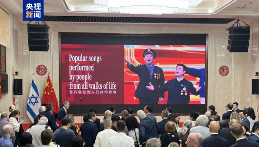 Рекламний відеоролик гала-концерту CMG до Свята Весни був представлений на прийомі з нагоди свята Весни посольства Китаю в Ізраїлі