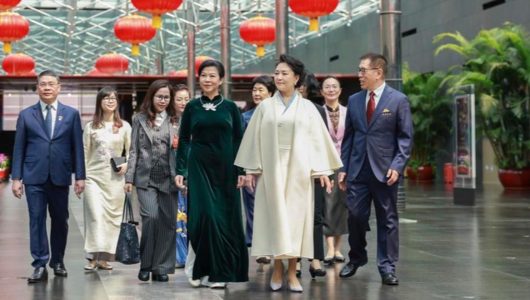 Пен Ліюань та перша леді В’єтнаму відвідали Національний центр виконавських мистецтв Китаю