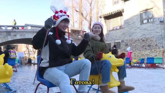 Храмовий ярмарок узимку