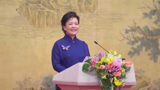 Пен Ліюань разом із представниками країн Африки була присутня на конференції з питань освіти жінок Китаю та Африки