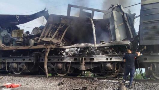 Мужність українців під час агресії: дрон окупантів вразив поїзд у Дніпропетровській області
